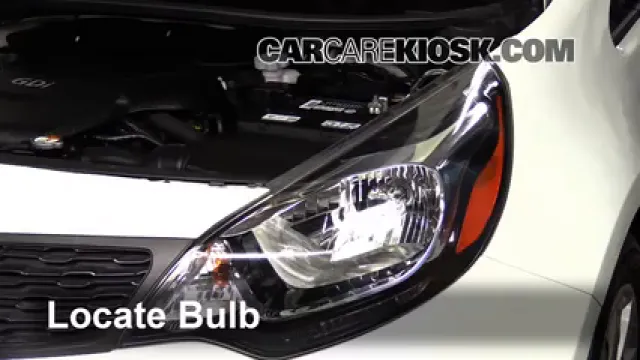 2013 Kia Rio LX 1.6L 4 Cyl. Sedan Luces Luz de carretera (reemplazar foco) 